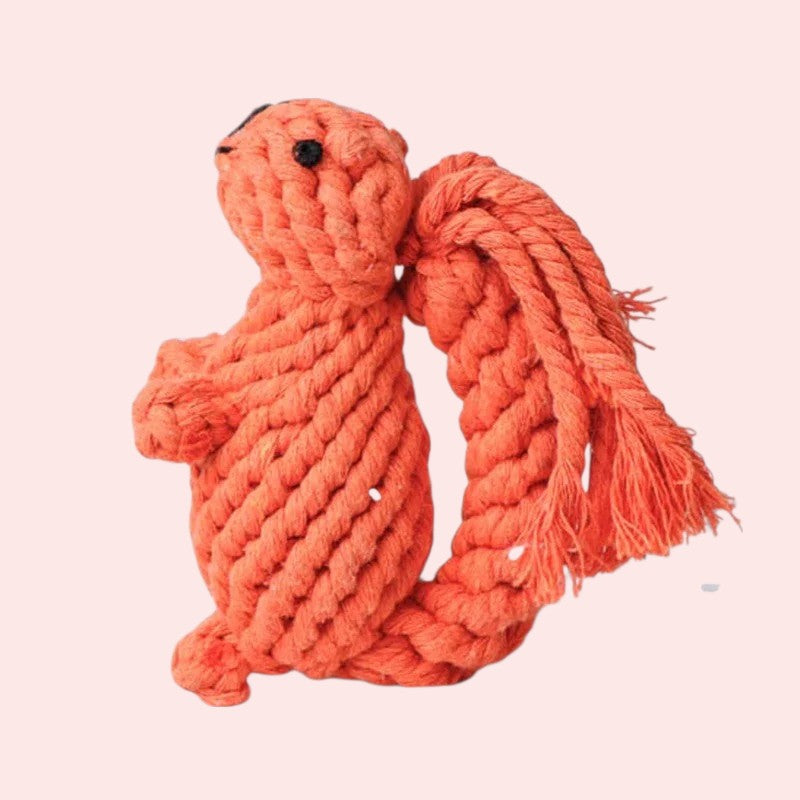 Juguete de cuerda de algodón para perros y gatos – Diversión, limpieza y relax