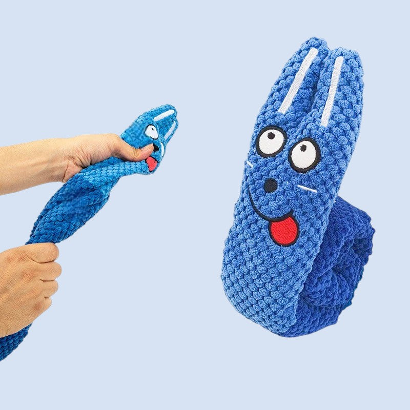 Juguete interactivo de peluche para perros con sonido y escondite de snacks