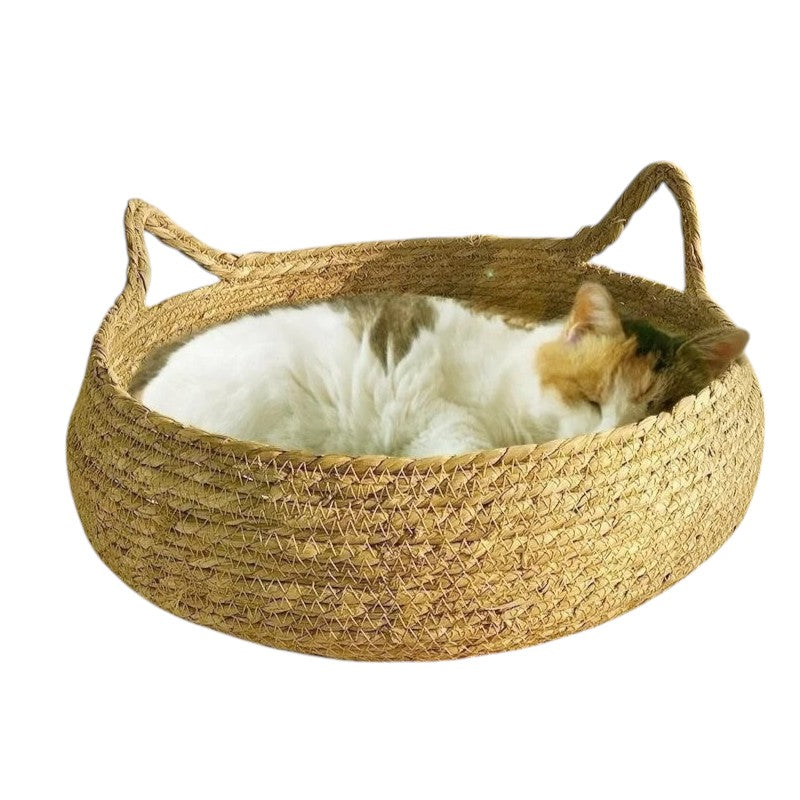Cama Para Gatos Natural de Rafia