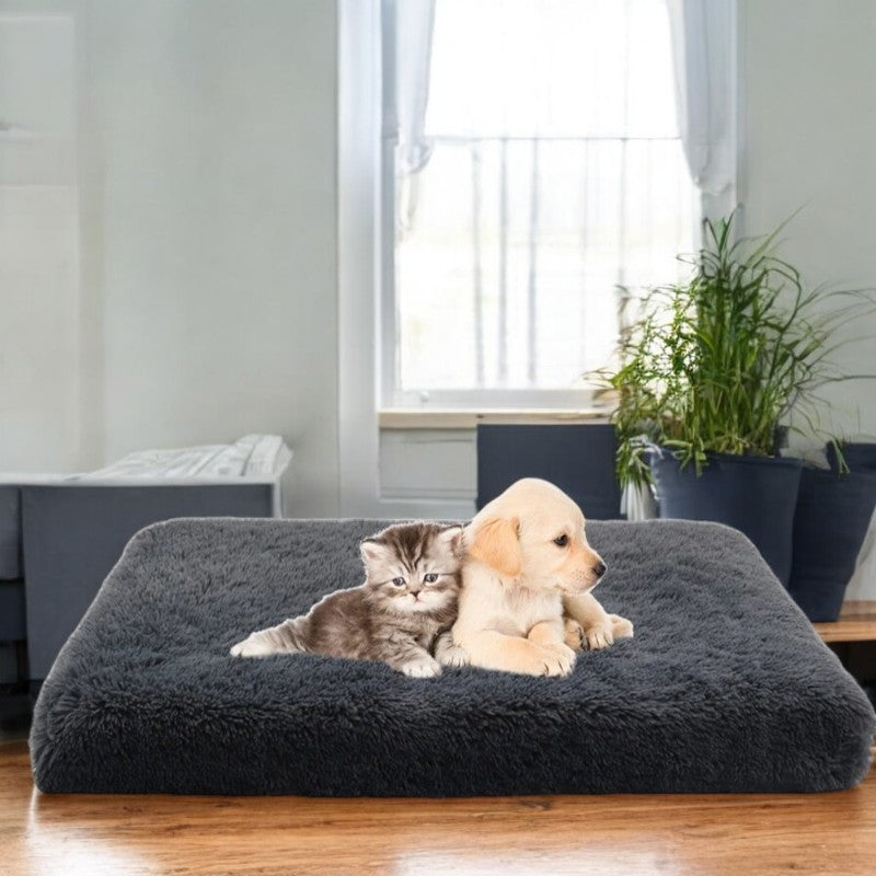 Cama Acogedora para Perros y Gatos de Coral Fleece