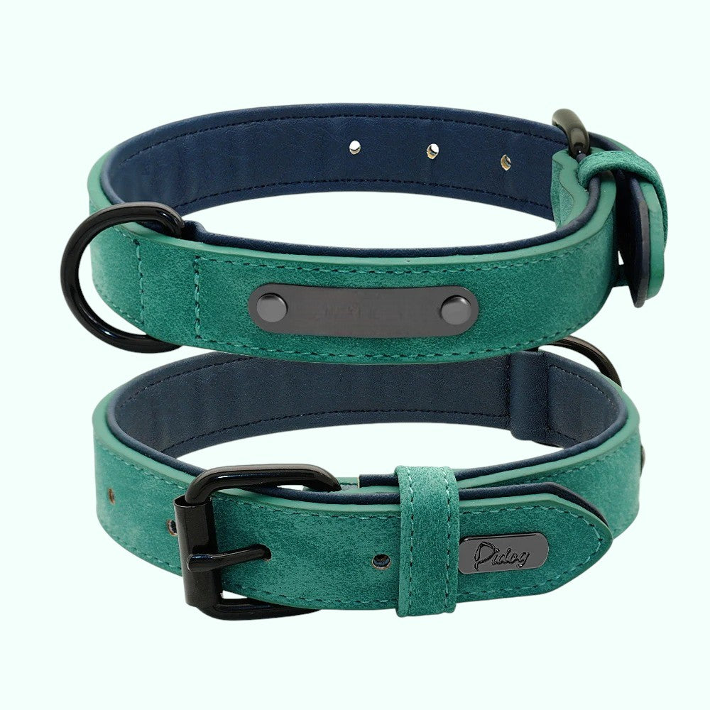 Set de Collar y Correa de Cuero para Perros – Máximo Estilo y Confort