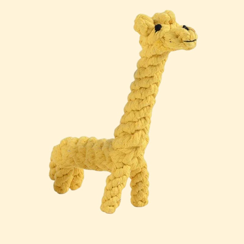Juguete de cuerda de algodón natural para perros y gatos – Limpieza, diversión y bienestar de la sabana