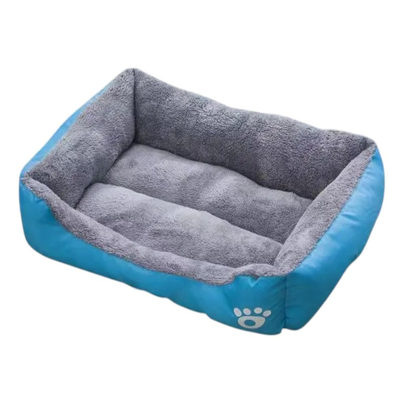 Cama impermeable azul para perros: máxima comodidad y protección